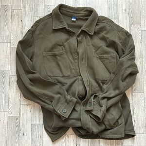 Old Navy Green fleece Shacket size XL